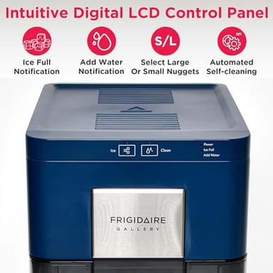 FRIGIDAIRE Gallery EFIC255 Countertop Crunchy Chewable Nugget Ice Maker, 44lbs per Day, Auto Self Cleaning, 2.0 Gen, Navy - Image 5