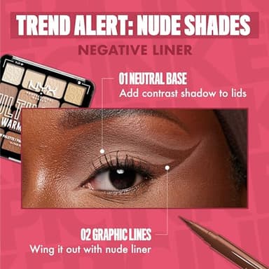 NYX PROFESSIONAL MAKEUP Epic Ink Liner, Waterproof Liquid Eyeliner with Vegan Formula - Dark Chocolate (Dark Brown Matte) - Image 7