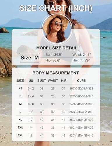 Blooming Jelly Womens Swim Dress High Waisted Bikini Sets Tummy Control Bathing Suits Slimming Swimwear (L, Black) - Image 6
