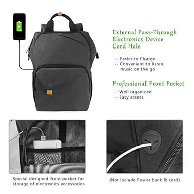 Hap Tim Laptop Backpack, Travel Backpack for Women,Work Backpack (7651-DG) - Image 4