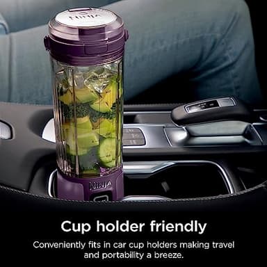 Ninja BC151PR Blast Portable Blender, Cordless, 18oz. Vessel, Personal Blender-for Shakes & Smoothies, BPA Free, Leakproof-Lid & Sip Spout, USB-C Rechargeable, Dishwasher Safe Parts, Passion Fruit - Image 9