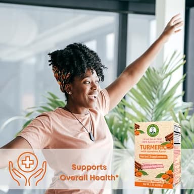 Dr. Tea Wellness Turmeric Herbal Tea with Cinnamon Flavor - 20 Tea Bags - Image 5