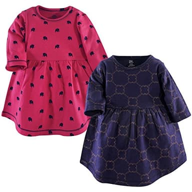 Yoga Sprout Cotton Dress, 2 Pack, Gold Link, 18-24 Months