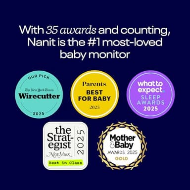 Nanit Essentials Smart Baby Monitor with Floor Stand – 1080p HD Wi-Fi Camera, Sensor-Free Breathing Monitoring, Sleep Tracking, Two-Way Audio, Night Vision, Motion & Cry Notifications, White - Image 7
