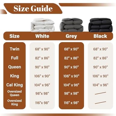 Cosybay Queen Size Feather Down Fiber Comforter - Ultra Fluffy 100% Cotton Duvet Insert, All Season Hotel Luxury Bedding with Corner Tabs, 90"x90" White - Image 6