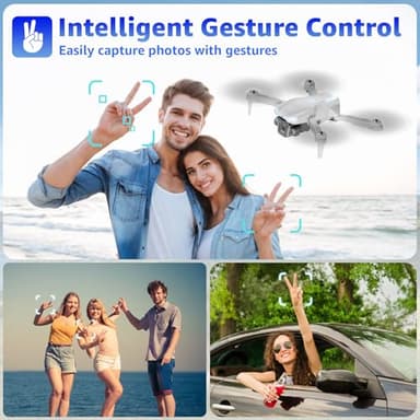 X-shop Drone with Camera for Kids & Adults, 1080P HD Mini FPV Drones with Altitude Hold, One-Key Take Off/Landing, Headless Mode, 360° Flips, Speed Adjustment, Toys Gifts for Boys Girls, Beginner - Image 4