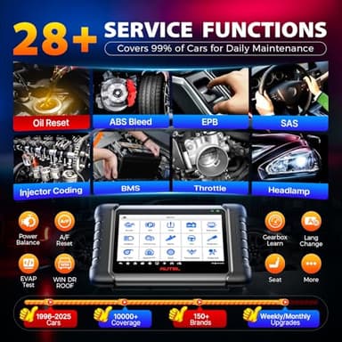 Autel Scanner MaxiCheck MX808S, 2025 US Ver of MaxiCOM MK808S MK808Z, Full Bidirectional Diagnostic Scan Tool as MK900 MX900 MK900BT MK808BT PRO, 3K+ Active Test, 28+ Service, OE All System, OS11, FCA - Image 5