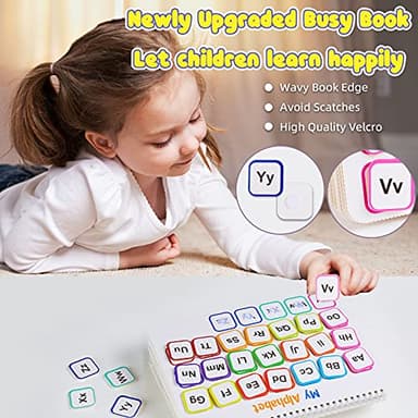 Huijing Montessori Preschool Learning Activities Busy Book - Workbook Activity Binder / Toys for Toddlers, Autism Learning Materials and Tracing Coloring Book - Image 7