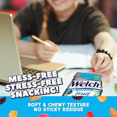 Welch's Fruit Snacks, Mixed Fruit, Perfect for School Lunches, Sharing Size Bags, 5 oz (Pack of 12) - Image 6