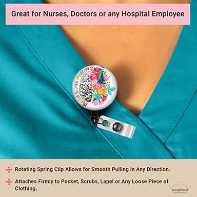 Mental Health Matters Badge Reel, Mental Health Awareness ID Badge Clip, You Matter Gift, Mental Health Month Badge Holder, CNS Week - Image 2