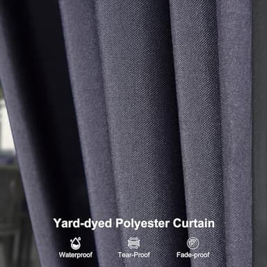 PURPLE LEAF 10' X 12' Hardtop Gazebo Aluminum Gazebo with Galvanized Steel Double Roof for Backyard Patio Lawn and Garden, Curtains and Netting Included, Navy Blue - Image 8