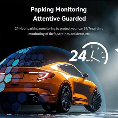 3-inch 1080P HD car Dash cam, 24-Hour Recording, 170° Wide Angle, Night Vision, Video Motion Detection - Image 2