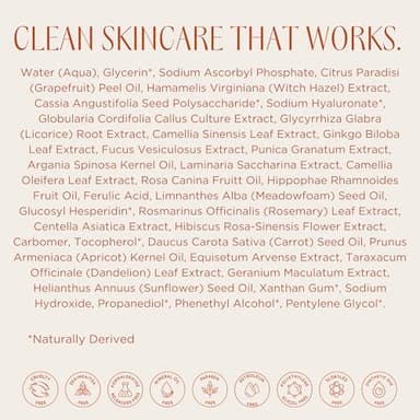 InstaNatural Vitamin C Face Serum, Brightens, Hydrates and Reduces Signs of Aging, with Vitamin C, Hyaluronic and Ferulic Acid, 1 FL Oz - Image 7