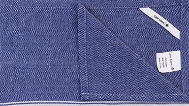 Lane Linen Kitchen Towel Set, 6 Pack 100% Cotton Hand Towels For Kitchen, Dish Towels For Drying Dishes, Lint Free, 14"x25", Good For Cleaning Windows, Ceramic Surface, Glass Stovetops - Blue Chambray - Image 5