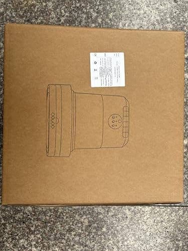 Portable Washing Machine, 12L Upgraded Mini Washing Machine With Spin Basket, Foldable Washer Cleaning for Underwear, Baby Clothes Socks and Small Items, Small Washer for Apartments, Dorm,RV (Purple) - Image 8