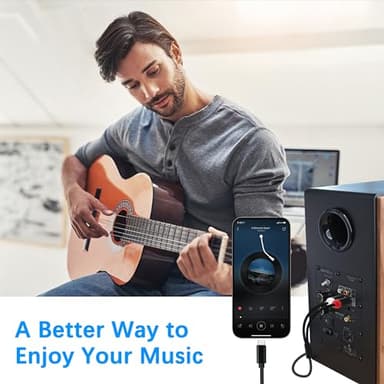 WORLDBOYU USB C to RCA Cable Audio Aux Adapter, Stereo Y Splitter Adapter for Select iPhone, iPad and iPod Models for Power Amplifier, Car, Home Theater, Speaker and More 10FT - Image 3