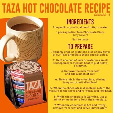 Taza Chocolate Organic Mexicano Disc 85% Dark Chocolate, Super Dark, 2.75 Ounce (12 Count), Vegan - Image 11