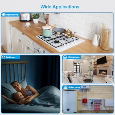 Natural Gas Detector,Y401 Plug in Gas Leak Detector, Propane Gas Detector for Home, Kitchen,Leak Gas Alarm for LNG,LPG,Methane,Camper (1Pack, Black) - Image 7