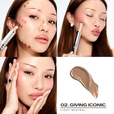 Sacheu Liquid Contour STAY-N Long Wear Cream Contour Makeup — Long Lasting, Blendable, & Lightweight Formula — Vegan & Cruelty-free, Giving Iconic - Image 2