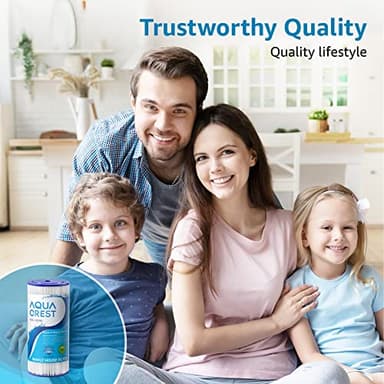 AQUA CREST FXHSC Whole House Water Filter, Replacement for GE® FXHSC, GXWH40L, GXWH35F, American Plumber W50PEHD, W10-PR, Culligan® R50-BBSA, 5 Micron 10" x 4.5", High Flow Sediment Filters, Pack of 2 - Image 9