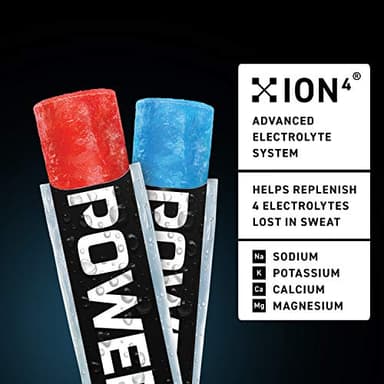 POWERADE Sports Freezer Bars 2 oz, Refreshing Ice Pops with Electrolytes B Vitamins – Naturally Flavored with other Natural Flavors, Mountain Berry Blast and Fruit Punch, 96 Total Freezer Bars - Image 5