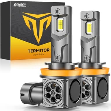 H11/H9/H8 LED Bulbs, [ 𝟓𝐭𝐡-𝐆𝐞𝐧 & 𝐁𝐫𝐢𝐠𝐡𝐭𝐞𝐬𝐭 ] 𝟕𝟎,𝟎𝟎𝟎𝐋𝐌 𝟏𝟐𝟎𝟎% Brighter, Real 1:1 Mini Size Design, 6500K Cool White H11 Fog Bulbs, Plug and Play, CANbus Ready, Pack of 2 - Image 1