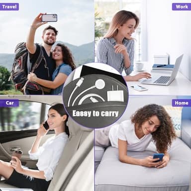 Upgraded Apple Watch Charger, iPhone Watch Charger, 2 in 1 Magnetic iWatch Charger to USB C Cable 3ft with USB C Charger Block for iWatch Series Ultra/9/8/7/6/SE/SE2/5, iPhone 14/13/12/11, Pro/Pro Max - Image 6