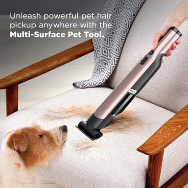 Shark WANDVAC Cordless Hand Vac, Lightweight, Portable at 1.4 lbs., Powerful Suction, Charging Dock, One-Touch Empty for Car & Home, Multi-Surface Pet Tool & Duster Crevice Tool, Rose Gold, WV201RGBRN - Image 7