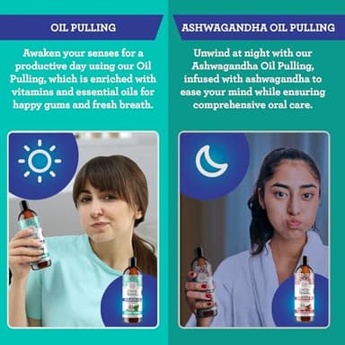 GuruNanda CocoMint Oil Pulling Mouthwash for Complete Oral Hygiene, 7 Essential Oils & Vitamins for Happy Teeth & Gums & Fresh Breath, Alcohol-Free, 3X8 oz - Image 7