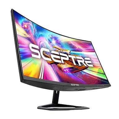Sceptre 27-inch Curved Gaming Monitor FreeSync 240Hz Plus DisplayPort HDMI 1ms 99% sRGB Build-in Speakers, R1500 Machine Black 2025 (C275B-FWT240) - Image 1