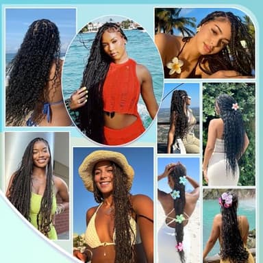Human Braiding Hair for Boho Braids Deep Wave Bundles Human Hair 150g 6 Bundles/Pack 14 Inch Bulk Boho Hair for Braiding 12A Brazilian Curly Boho Braids Human Hair Braiding Hair Natural Color - Image 5