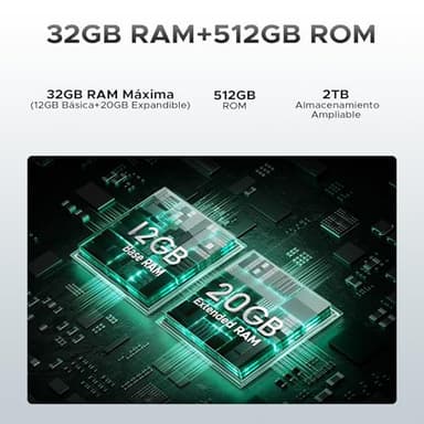 DOOGEE S Cyber Pro Rugged Phone, 10800mAh Android 14 Rugged Smartphone, 32GB+512GB, Helio G100 Octa Core Gaming Phones, 6.6" FHD+ 120Hz IPS Waterdrop Screen, 4G Dual SIM Mobile Phone, Green - Image 2