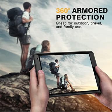 MoKo for iPad 10.2 Inch Case iPad 9th Generation 2021/ iPad 8th Generation 2020/ iPad 7th Generation 2019, [Heavy Duty] Shockproof Full Body Protective Cover with Built-in Screen Protector, Black - Image 8