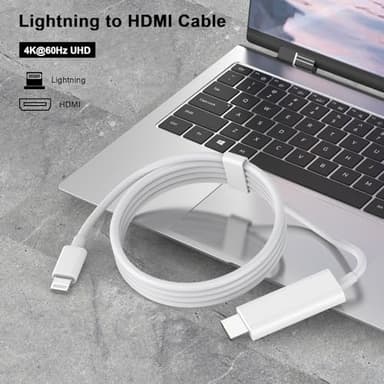 [Apple MFi Certified] Apple Lightning to HDMI Cable Adapter for iPhone to TV, 1080P Digital AV Adapter Sync Screen Connector Compatible for iPhone 14 13 12 11 Pro Max XS XR X 8 to TV Projector Monitor - Image 6