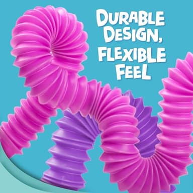 BUNMO Pop Tubes – Large 4-Pack Sensory & Fidget Tubes for Kids 3+ | Stretch, Connect & Pop | Creative STEM Play & Fine-Motor Practice | Vibrant Colors | Non-Mouthable Toy - Image 7