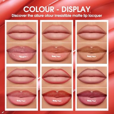 BestLand 12pcs Hydrating Lip Oils + Lip Liner Pencil Lip Combo Sets, 24H Long-Lasting Lip Kit with Lip Liner and Gloss, Nourishing, Non-Sticky Tinted Stain Lip Gloss Plumping Lip Oil Set for Women - Image 2