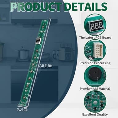 WD21X23462 Dishwasher User Interface, Dishwasher Control Board, Compatible with GE Dishwasher, Replace WD21X31902 WD21X32000 WD21X31902C - Image 5