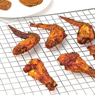 Cooling Rack for Baking 2-Pack, 16x10 Inches Baking Rack, Thick Wire Cookie Rack for Cooking, Roasting, Grilling, Drying, Oven Safe, Fits Half Sheet Pan, Silver - Image 7