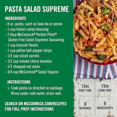 McCormick Perfect Pinch Salad Supreme Seasoning, 4.34 oz (Pack of 6) - Image 4