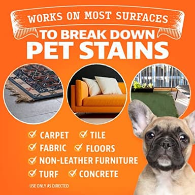 Angry Orange Stain Remover - 32oz Enzyme Pet Cleaner - Dog & Cat Urine Destroyer and Stain Remover - Citrus Spray Cleaning Solution - Puppy Supplies - Image 3
