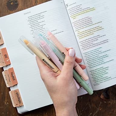 DIVERSEBEE Bible Highlighters and Pens No Bleed, 8 Pack Assorted Colors Gel Highlighters Set, Cute Bible Markers Study Journaling School Supplies and Accessories (Pastel) - Image 9