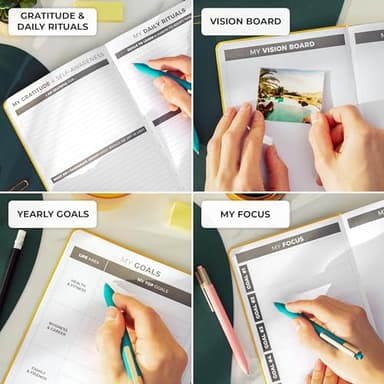 Clever Fox Daily Planner – Undated Planning Notebook with Hourly Schedule & To-Do List – Personal Day Task & Work Organizer, 6 Months (Amber Yellow) - Image 6