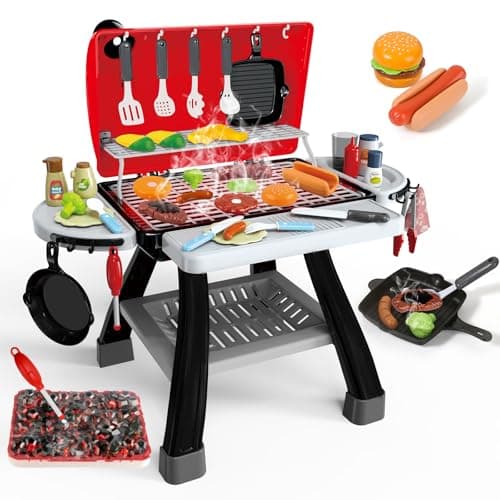 35pcs Kitchen Toy Set, Toy BBQ Grill Set, Cooking Toy Set, Little Chef Play, Kids Grill Playset Interactive BBQ Toy Set, Kids Kitchen Playset Toy Christmas Birthday Gift for Boys Girls - Image 1