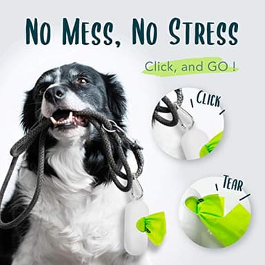 moonygreen Dog Poop Bag with Holder, Compostable Dog Bags for Poop, Vegetable-Based Doggy Poop Bags, Eco-Friendly, Unscented, Extra Thick and Leak Proof, 120 Counts, 10 Rolls, 9 x 13 Inches - Image 5