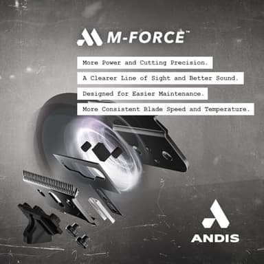 Andis GTX-EXO Black Label Special Edition, Professional Lithium-ion Electric Beard & Hair Trimmer, M-Force Technology, Cordless, Included Charging Stand, Black - Image 4