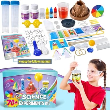 UNGLINGA 70+ Experiments Science Kit for Kids, Chemistry Set, Educational Toys Gifts Idea for Boys and Girls Birthday Christmas S.T.E.M Toy Project - Image 6