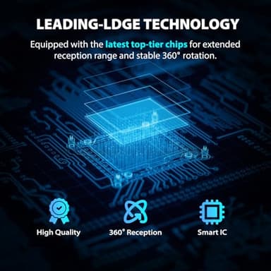 TV Antenna Indoor,Antenna for Smart TV for Long Range Reception and All Smart/Old TVs, HD Digital Antenna with Amplifier Signal Booster for Local Channels,Supports 4K 1080p - Image 2