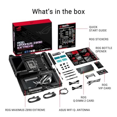 ASUS ROG MAXIMUS Z890 EXTREME Intel® Z890 LGA 1851 E-ATX motherboard, Advanced AI PC-ready, 24+2+1+2 stages, DDR5, WiFi7, 2.5G/10G LAN, PCIe® 5.0 M.2, Thunderbolt™ 5, USB Type-C®, AI OC, 5” LCD Screen - Image 6