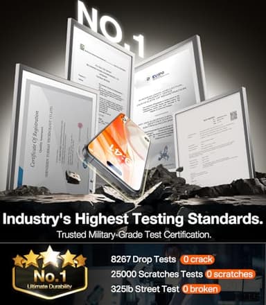 TORRAS Military-Grade for iPhone 16 Pro Screen Protector Privacy, [9H+] Full Coverage Tempered Glass, [TOP 25° Anti-Spy], Easy Install, Bubble-Free, Case-Friendly, 6.3'', 2-Pack - Image 2