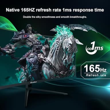 Sealan 34 Inch Curved Gaming Monitor 165Hz,3440x1440 21:9 UWQHD, 1ms(MPRT),1500R, PIP/PBP,HDR400, 99% sRGB,300nits, FreeSync, HDMI2.0(TMDS) x2,DP1.4 x2, Eye Care, VESA(100 * 100mm) ﻿ - Image 3